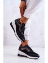 Stilingi aukštos kokybės juodi Cross Jeans bateliai su platforma-JJ2R4027C BLACK