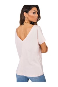 Šviesiai rožinė marškinėliai moterims-RV-TS-4662.04X