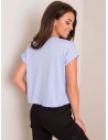 Šviesiai mėlyni marškinėliai moterims-TW-TS-G-051.06
