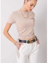 Smėlio spalvos marškinėliai Basic Feel Good-RV-TS-5949.05