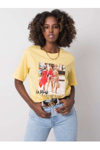 Geltoni marškinėliai moterims-PM-TS-SS21CA30.66