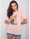 Šviesiai rožinė marškinėliai moterims-PM-TS-SS21CA61.69