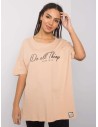 Smėlio spalvos marškinėliai Rue Paris-328-TS-2900.76