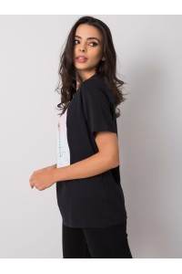 Juodi marškinėliai moterims-PM-TS-SS21TX60.05P