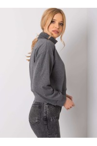Tamsiai pilkas džemperis Basic Feel Good-RV-BL-6263.86P