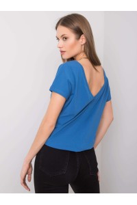 Tamsiai mėlyni marškinėliai moterims-RV-TS-4662.27P